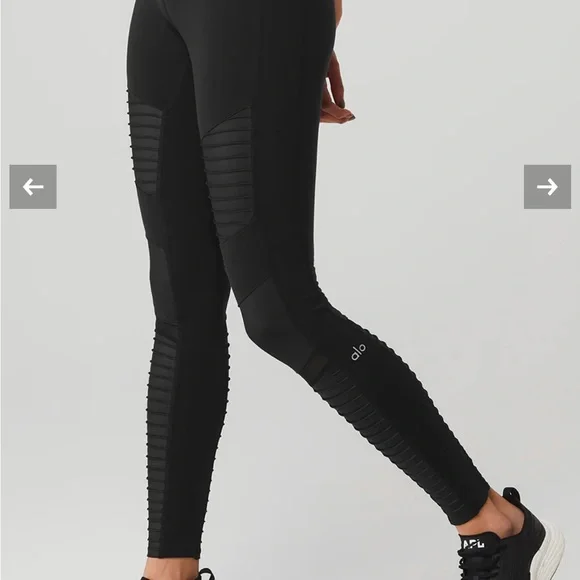 alo High-Waist Moto Legging - Black Women's Leggings like new - Picture 8 of 8